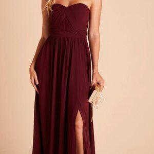 Birdy Grey Grace Convertible Bridesmaid Dress Size Small, CHIFFON CABERNET